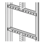   LEGRAND 020531 XL3 4000 vízszintes rúd 350mm tápsíntartóhoz