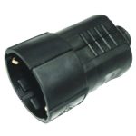 GAO 0207H Grounded Swing Socket (Plastic) Middle Ex., Black