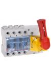 LEGRAND 022320 Vistop 100A 3P front, red arm / yellow cover, on load break switch rail