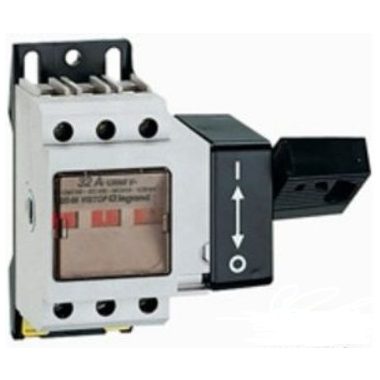 LEGRAND 022505 Vistop 32A 3P side with black arm, load break switch