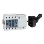   LEGRAND 022516 Vistop 63A 3P oldalsó, fekete karral, terhelésszakaszoló kapcsoló sínre