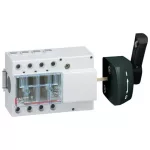   LEGRAND 022518 Vistop 63A 4P oldalsó, fekete karral, terhelésszakaszoló kapcsoló sínre