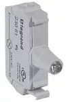 LEGRAND 022981 Osmosis screw socket - 2 Z/W 24V~/= - red