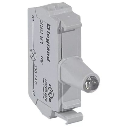 LEGRAND 022981 Osmoz csavaros aljzat - 2 Z/Ny 24V~/= - piros