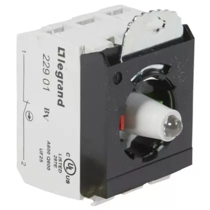 LEGRAND 023015 Osmoz csavaros aljzat - Z+Ny 230V~ - zöld