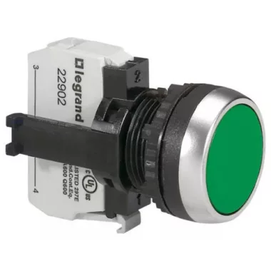 LEGRAND 023702 Osmosis recessed push button - Z - green