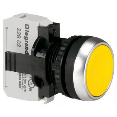 LEGRAND 023704 Osmosis recessed push button - Z - yellow