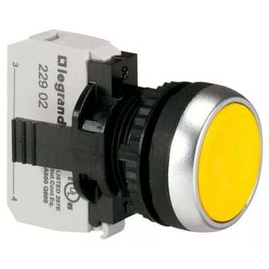 LEGRAND 023704 Osmosis recessed push button - Z - yellow