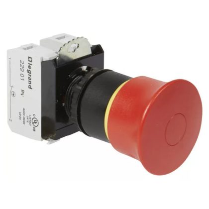 LEGRAND 023725 Osmoz vészleállító gomb reteszoldás húzással EN418 - Ny+Z - piros Ø40