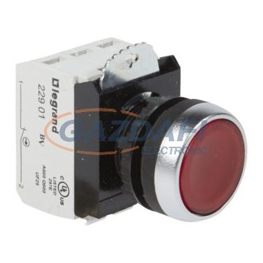 LEGRAND 023758 Osmoz süllyesztett nyomógomb 230V~ Z+Ny - piros