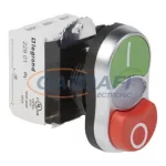   LEGRAND 023765 Osmoz kettős nyomógomb - "O/I" süllyesztett/kiálló piros/zöld 24V~/= Z+Ny
