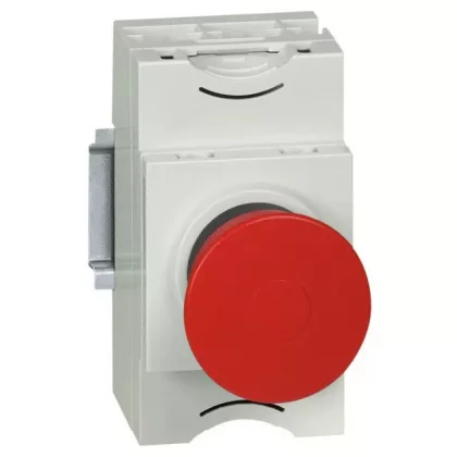 LEGRAND 023874 Osmoz vészleállító gomb reteszoldás húzással EN418 Ø40 - piros