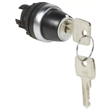 LEGRAND 023950 Osmoz kulcsos 2 fix V állású kapcsoló - fekete