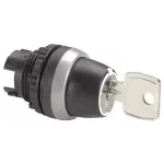LEGRAND 023951 Osmoz kulcsos 2 fix állású kapcsoló - fekete