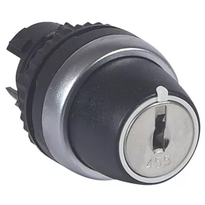   LEGRAND 023961 Osmoz kulcsos 3 állású visszaugrós kapcsoló - fekete