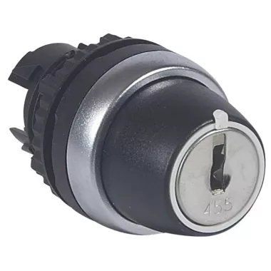 LEGRAND 023962 Osmoz kulcsos 3 állású visszaugrós kapcsoló - fekete