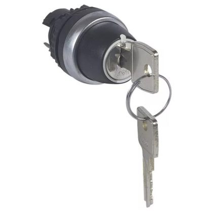   LEGRAND 023964 Osmoz kulcsos 3 fix állású kapcsoló 90° - fekete