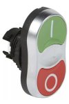 LEGRAND 023980 Osmosis double push button - "O/I" flush/flush red/green IP65