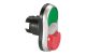 LEGRAND 023982 Osmoz kettős nyomógomb - "O/I" sülly/kiálló piros/zöld IP65