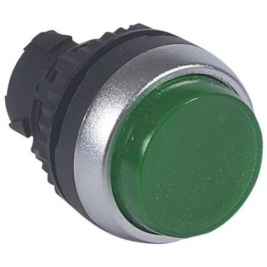 LEGRAND 024027 Osmosis Latching Protruding Illuminated Push Button - Green