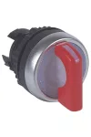 LEGRAND 024031 Osmoz forgatókaros 2 fix V állású világító kapcsoló - piros