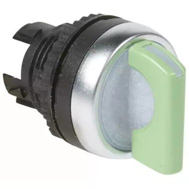 LEGRAND 024032 Osmoz forgatókaros 2 fix V állású világító kapcsoló - zöld