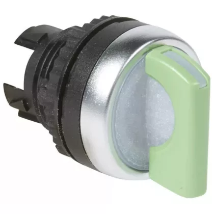LEGRAND 024032 Osmoz forgatókaros 2 fix V állású világító kapcsoló - zöld