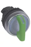 LEGRAND 024042 Osmoz forgatókaros 2 fix állású világító kapcsoló 90°- zöld