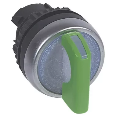 LEGRAND 024042 Osmoz forgatókaros 2 fix állású világító kapcsoló 90°- zöld