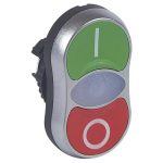   LEGRAND 024070 Osmoz kettős világító nyomógomb - "O/I" sülly/sülly piros/zöld