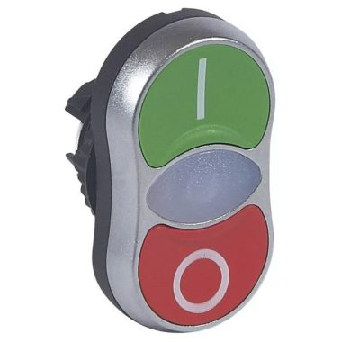 LEGRAND 024070 Osmosis double illuminated push button - "O/I" flush/flush red/green