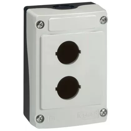 LEGRAND 024202 Osmoz üres doboz 2 lyuk - szürke