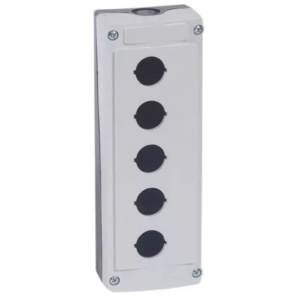 LEGRAND 024205 Osmoz üres doboz 5 lyuk - szürke