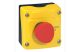 LEGRAND 024212 Osmoz sárga tokozat piros gombafejű nyomógombbal - Ny