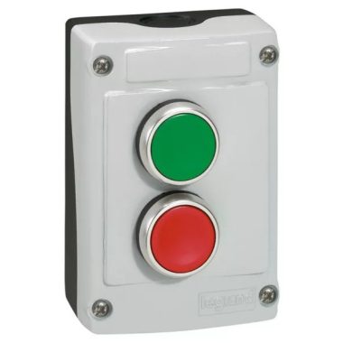 LEGRAND 024230 Osmosis gray case with green "I" Z + red "O" W nomo buttons