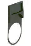LEGRAND 024319 Osmoz kerek cimketartó keret - kettős kapcsolóhoz 9mm