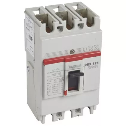   LEGRAND 027001 DRX100 3P 10 kA 20A t.m. compact circuit breaker