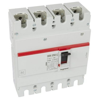   LEGRAND 027109 DRX250 4P 18 kA 200A t.m. compact circuit breaker