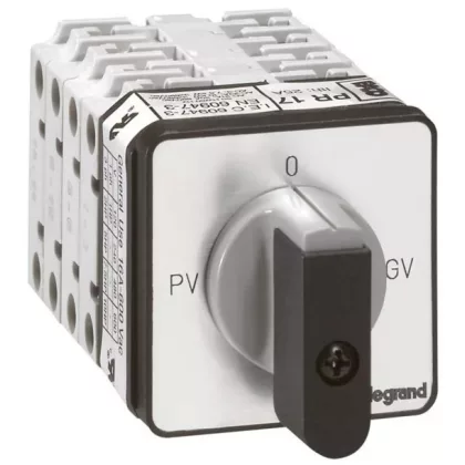 LEGRAND 027517 Görgős kapcsoló 3P 7,5kW PR17 PV-0-GV