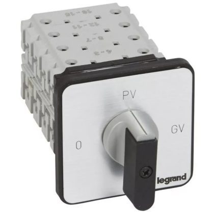 LEGRAND 027524 Roller switch 3P 11kW PR26 0-PV-GV