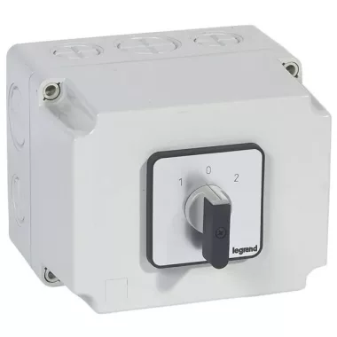 LEGRAND 027747 Tokozott görgős kapcsoló 3P 50A PR40 1-0-2
