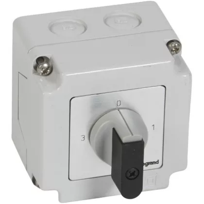   LEGRAND 027767 Enclosed roller switch 1P 16A PR12 0-1-2-3 76x76