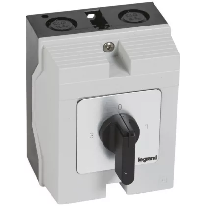 LEGRAND 027769 Enclosed roller switch 2P 16A PR12 0-1-2-3