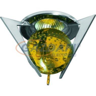 KANLUX süllyesztett spot lámpatest, Gx5, 3, MR16, 50W, IP20, sárga-króm