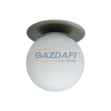 KANLUX "Iglo" süllyesztett lámpatest, G4, 12V, 35W, matt króm, opál, IP20, acél, üveg