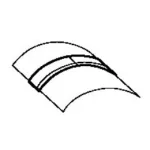 LEGRAND 030012 DLP taposócsatorna fedtak 50x12