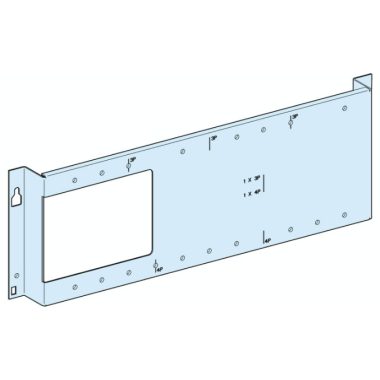 SCHNEIDER 03041 Prisma Plus Mounting plate NS250, vertical, fixed, rotary drive