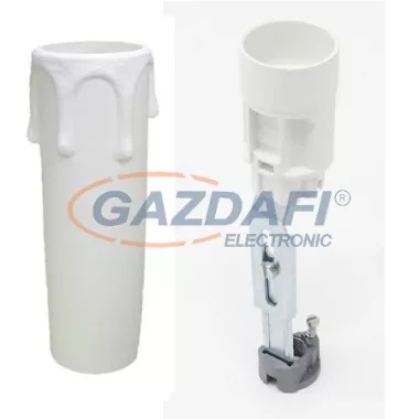 GAO 03066 Gyertya foglalat, E14, 85mm, fehér