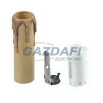 GAO 03067 Gyertya foglalat, E14, 100mm, antik