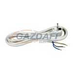   Cablu de conectare COMMEL 0310, 1,5m, 6A 250V ~ 1300W, H05VV-F 3x0,75, alb